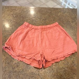 NWOT Coral Billabong Gauze Shorta